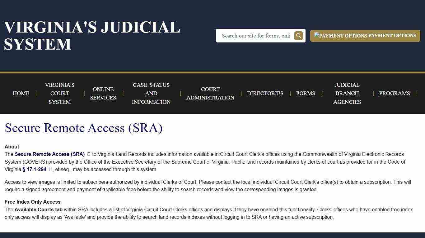 Secure Remote Access (SRA) | Virginia Court System